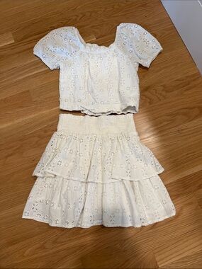 Crewcuts White Eyelet Set Size 12